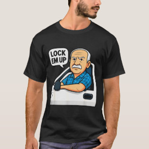 Camiseta Ponte en Camino Tipo Encerrarlos Chistoso para Hom