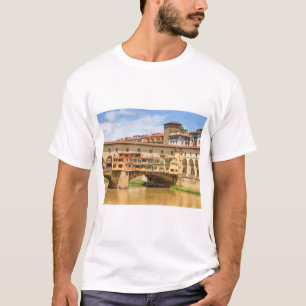 Camiseta Ponte vecchio de día, Florencia o Florencia, Ital
