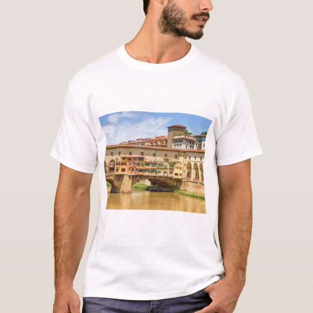 Camiseta Ponte vecchio de día, Florencia o Florencia, Itali (Anverso)