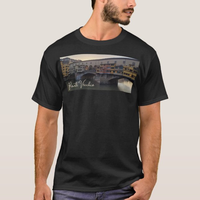 Camiseta Ponte Vecchio, Florencia, Italia (Anverso)