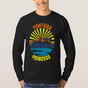 Camiseta Pontoon Boat Princess Captain Boating Lake