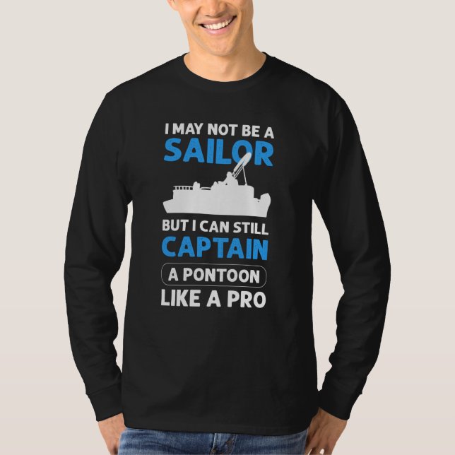 Camiseta Pontoon Boating Pontoon Boat Captain (Anverso)