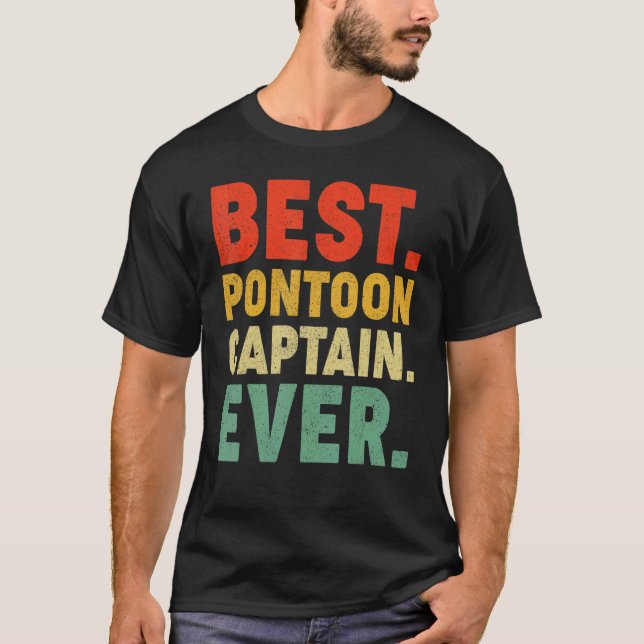 Camiseta Pontoon Bote mejor capitán Pontoon (Anverso)