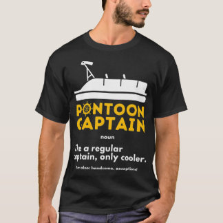 Camiseta Pontoon Captain Definition Funny Bot Pontooning