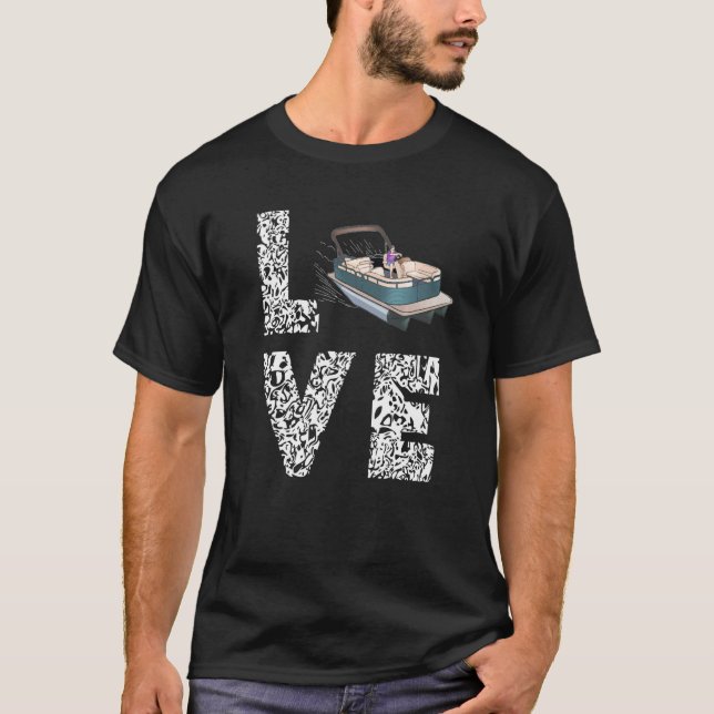 Camiseta Pontoon Docking Speed Boat Motor Boating Pontoonin (Anverso)