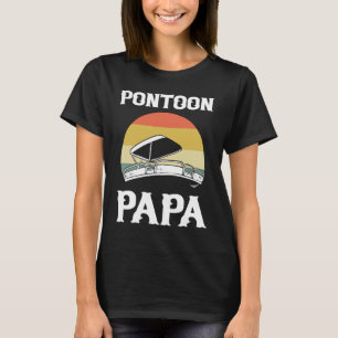 Camiseta Pontoon Papa Pontoon capitán de barco