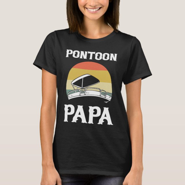 Camiseta Pontoon Papa Pontoon capitán de barco (Anverso)