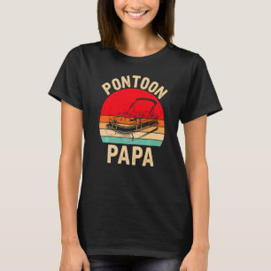 Camiseta Pontoon Papa Pontoon Dad Captain Owner Sailor