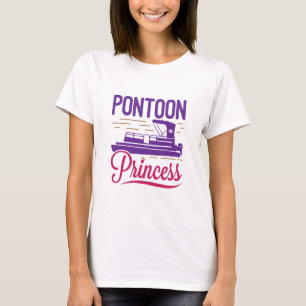 Camiseta Pontoon Princess Pontooning Motor Bote