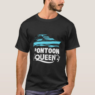 Camiseta Pontoon Queen Boat Tee Funny Boating Costube Ponto