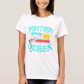 Camiseta Pontoon Queen Funny Boating Lake Summer Gift
