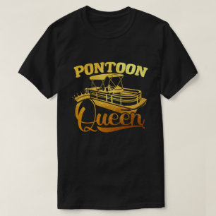 Camiseta Pontoon Queen Shirt Gracioso Pontoon Bote