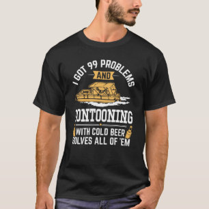 Camiseta Pontooning divertido con la cerveza soluciona