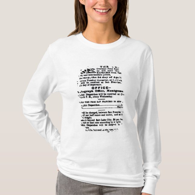 Camiseta Pony Express, nueve días (Anverso)