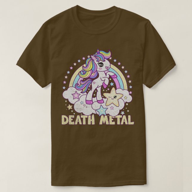 Camiseta Pony Metalizado de la muerte de Unicornio (Diseño del anverso)