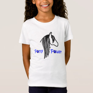 Camiseta Pony Power Black and Blue T-Shirt para Chicas
