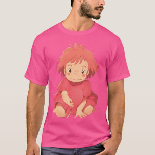 Camiseta Ponyo Amigos lindos divertidos