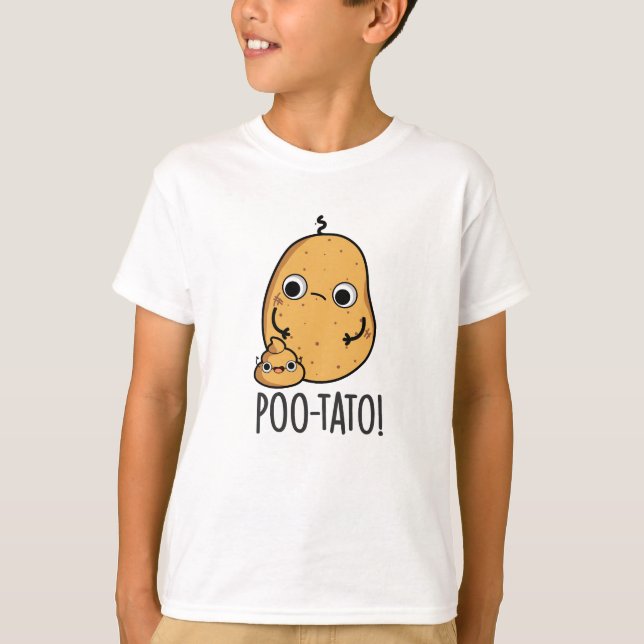 Camiseta Poo-tato Funny Veggie Poop Pun (Anverso)