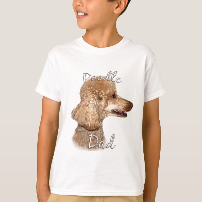 Camiseta Poodle (albaricoque) Papá 2 (Anverso)