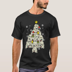 Camiseta Póodle Árbol de Navidad Cuidados de Navidad Perro