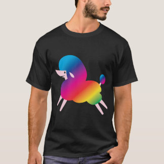 Camiseta poodle ARCOÍRIS ¡super lindo!
