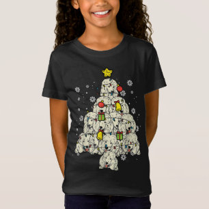 Camiseta Poodle Christmas Tree Cute Xmas Perro Lover