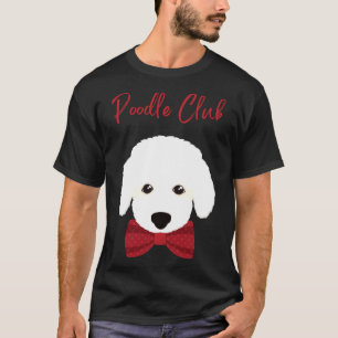 Camiseta Poodle Club Cuajo De Fletín Blanco Con Pozo Rojo