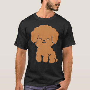 Camiseta Poodle Cute Brown