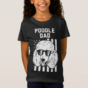 Camiseta Poodle Dad Bandera Estadounidense Guay Patriotic D