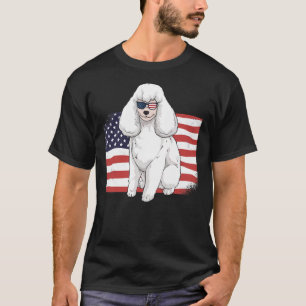 Camiseta Poodle Dad Y amp Mom American Flag 4 De Julio Ee.U