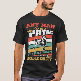 Camiseta Poodle Daddy Fathers Day Vintage Retro Shirt