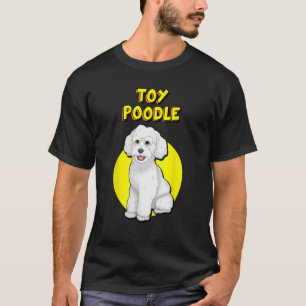 Camiseta Poodle de juguete blanco