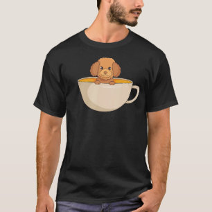 Camiseta Poodle de juguete lindo en un perro fanático de la