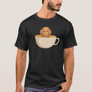 Camiseta Poodle de juguete lindo en un perro fanático de la