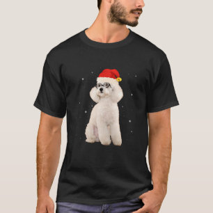 Camiseta Poodle De Juguetes En Sombrero De Santa Hat Navida
