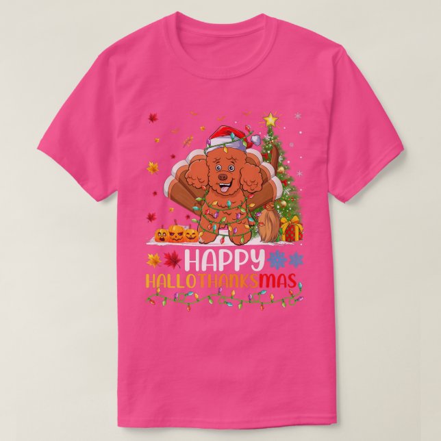 Camiseta Poodle Dog Lover Gracioso Feliz Poodle HolaGracias (Diseño del anverso)