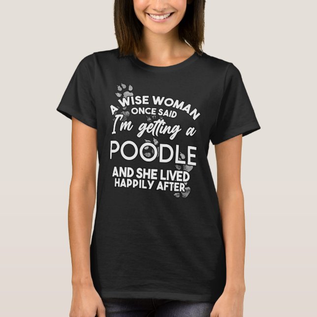 Camiseta Poodle Dog Mama Para Ella (Anverso)