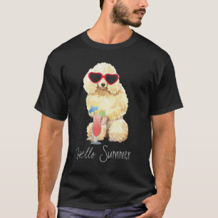 Camiseta Poodle en miniatura de verano