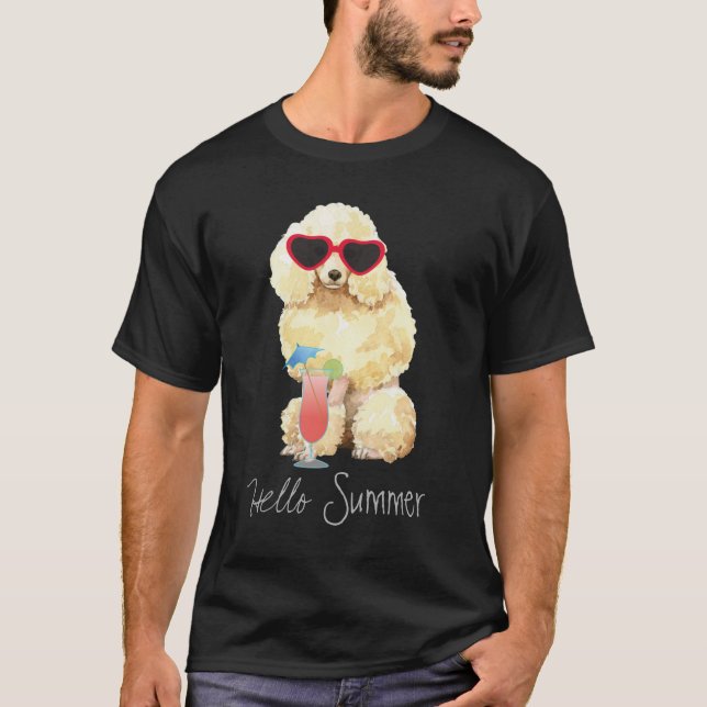 Camiseta Poodle en miniatura de verano (Anverso)
