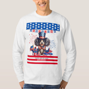 Camiseta Poodle Feliz 4 De Julio Día De La Independencia De
