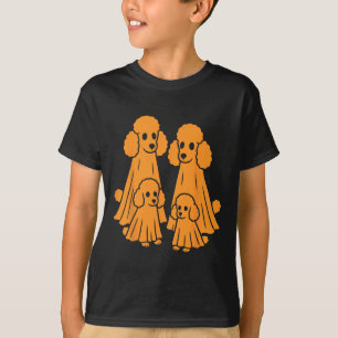 Camiseta Poodle Halloween Poodle Ghost Family Funny Dog Lov
