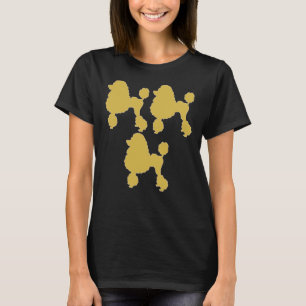 Camiseta Póodle Imprime Decoración De Carne De Carne De Car