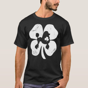 Camiseta Poodle Irish Shamrock St Patricks Day Leprechaun D