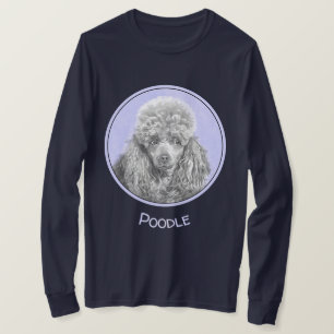 Camiseta Poodle (juguete, miniatura) Pintura original de ar