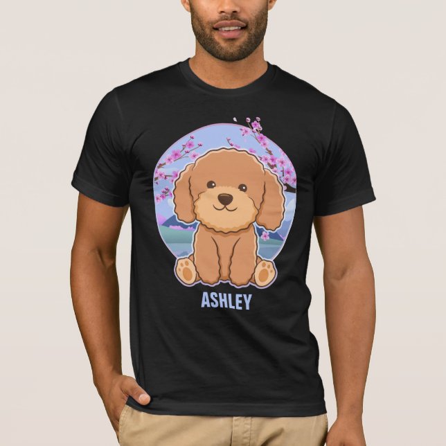 Camiseta Poodle Kawaii Mascota de perros de regalo (Anverso)
