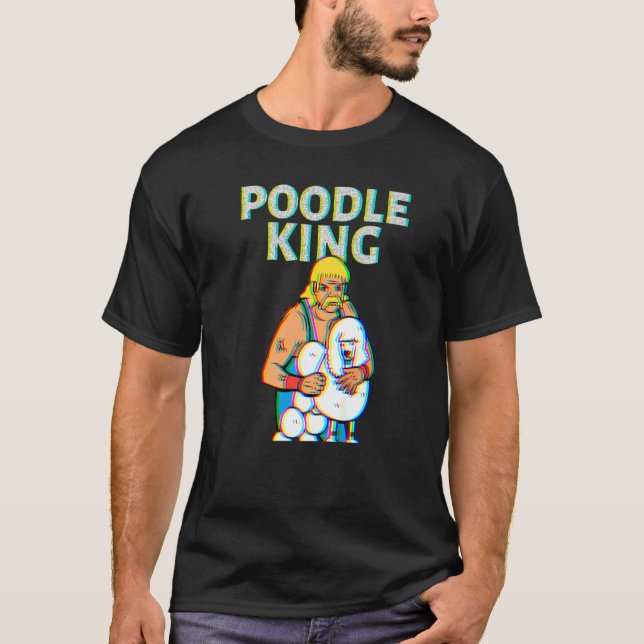 Camiseta Poodle King Mullet Time Business In Front Party In (Anverso)