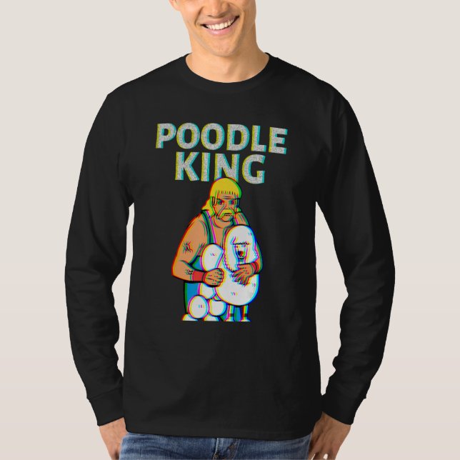 Camiseta Poodle King Mullet Time Business In Front Party In (Anverso)
