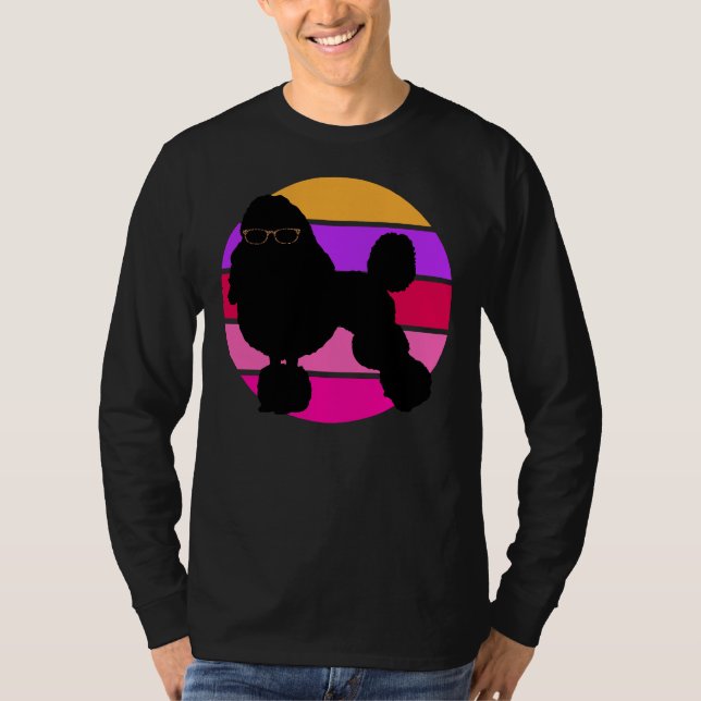 Camiseta Poodle Leopard Piel gafas de sol rosadas (Anverso)
