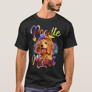 Camiseta Poodle Mama Colorful Poodle Dog Mom