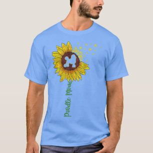 Camiseta Poodle Mama Sunflower Shirt, Mothers Day Dog Mom 